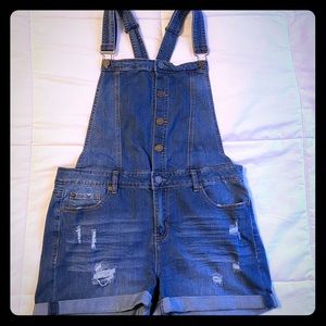 EnJean Denim Short Overalls
